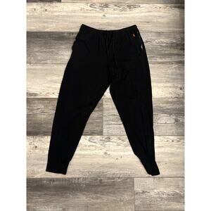 Ralph Lauren Polo Sleepwear Pants Black Men's Large Red Pony Stitched Drawstring